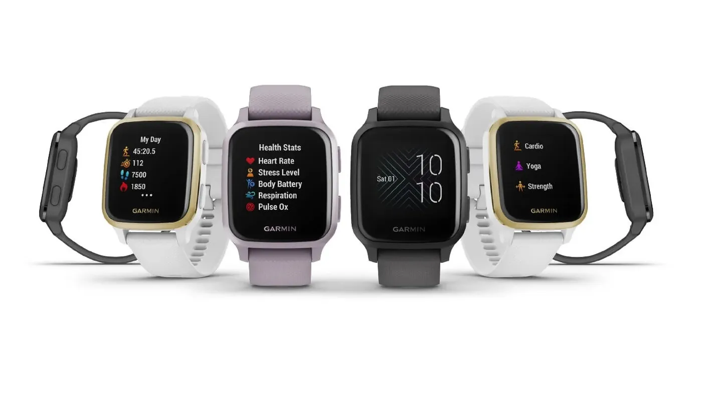 Garmin Venu SQ nutikellade valik.