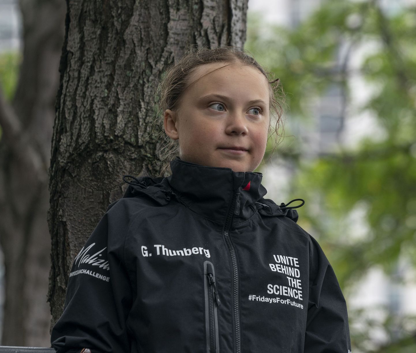 16-aastane kliimaaktivist Greta Thunberg New Yorkis.