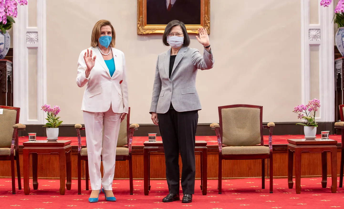 Nancy Pelosi ja Tsai Ing-wen.