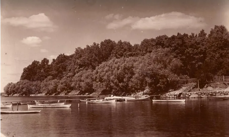 Tamula järv paatidega.
