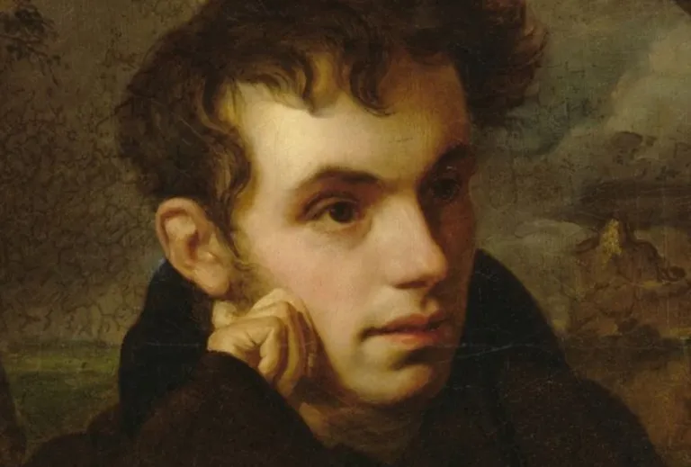 Vene keisripere üks koduõpetajaid, kuulsa poeedi Aleksandr Puškini õpetaja ja sõber Vassili Žukovski aastal 1815. Fragment Orest Kiprenski maalist, mis asub Moskvas Tretjakovi galeriis.