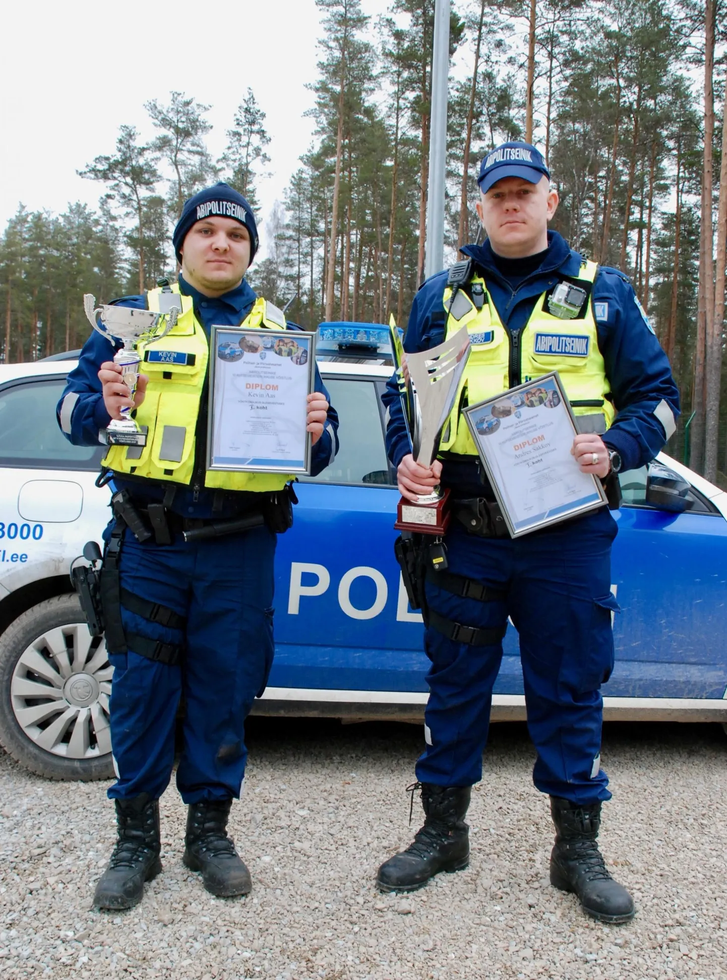 Kuldmedali võitsid Viljandi abipolitseinikud Kevin Aas ja Andres Sakkov.