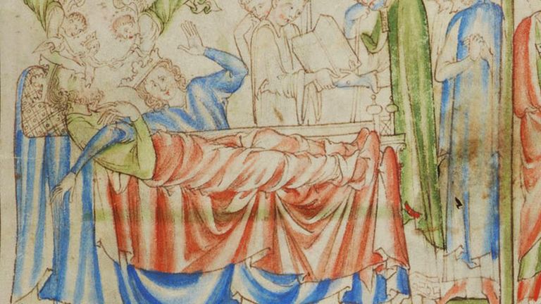 Смерть Эдуарда Исповедника, первого короля, похороненного в Вестминстерском аббатстве