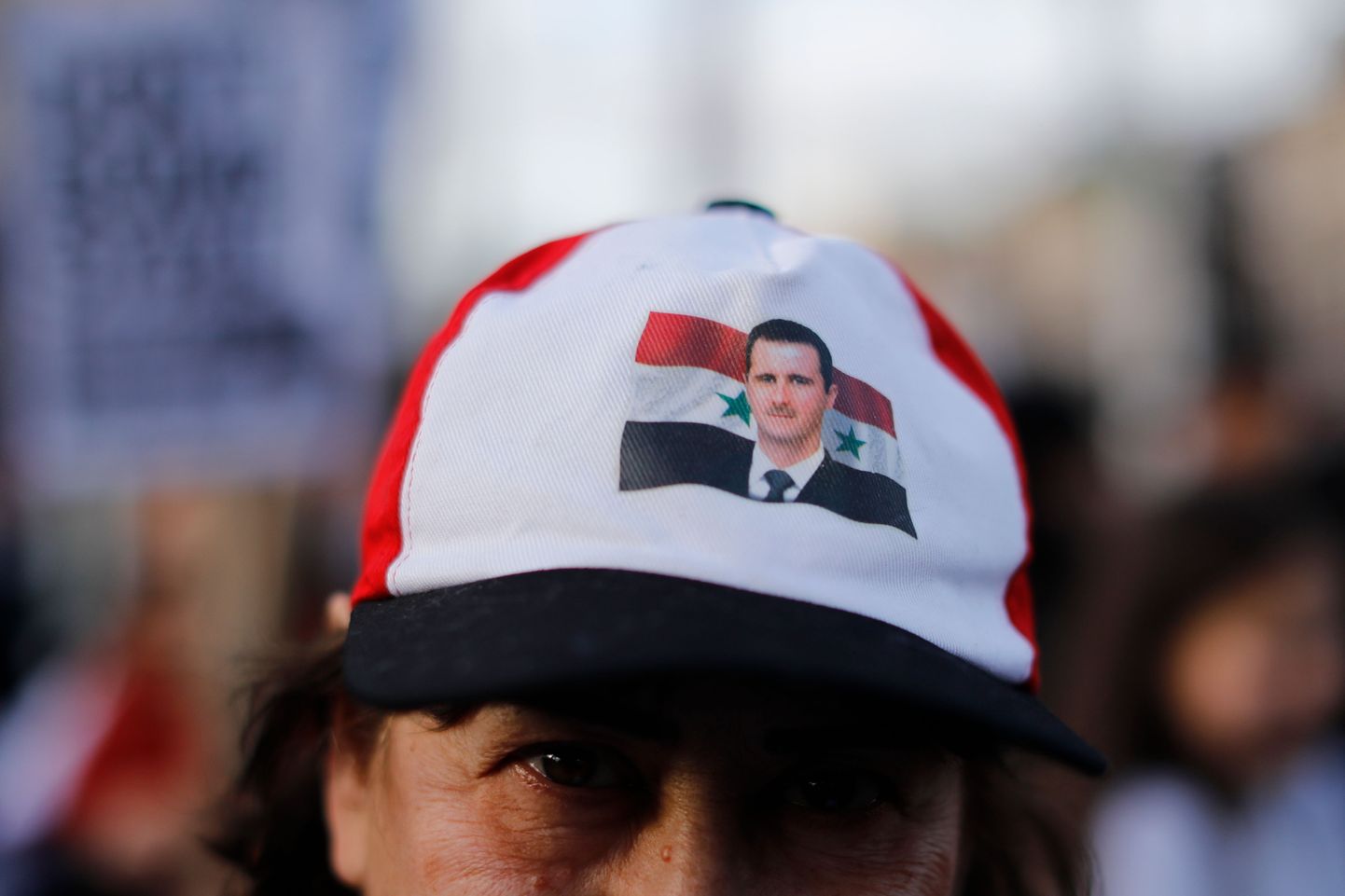 Süüria president Bashar al-Assadi toetaja.