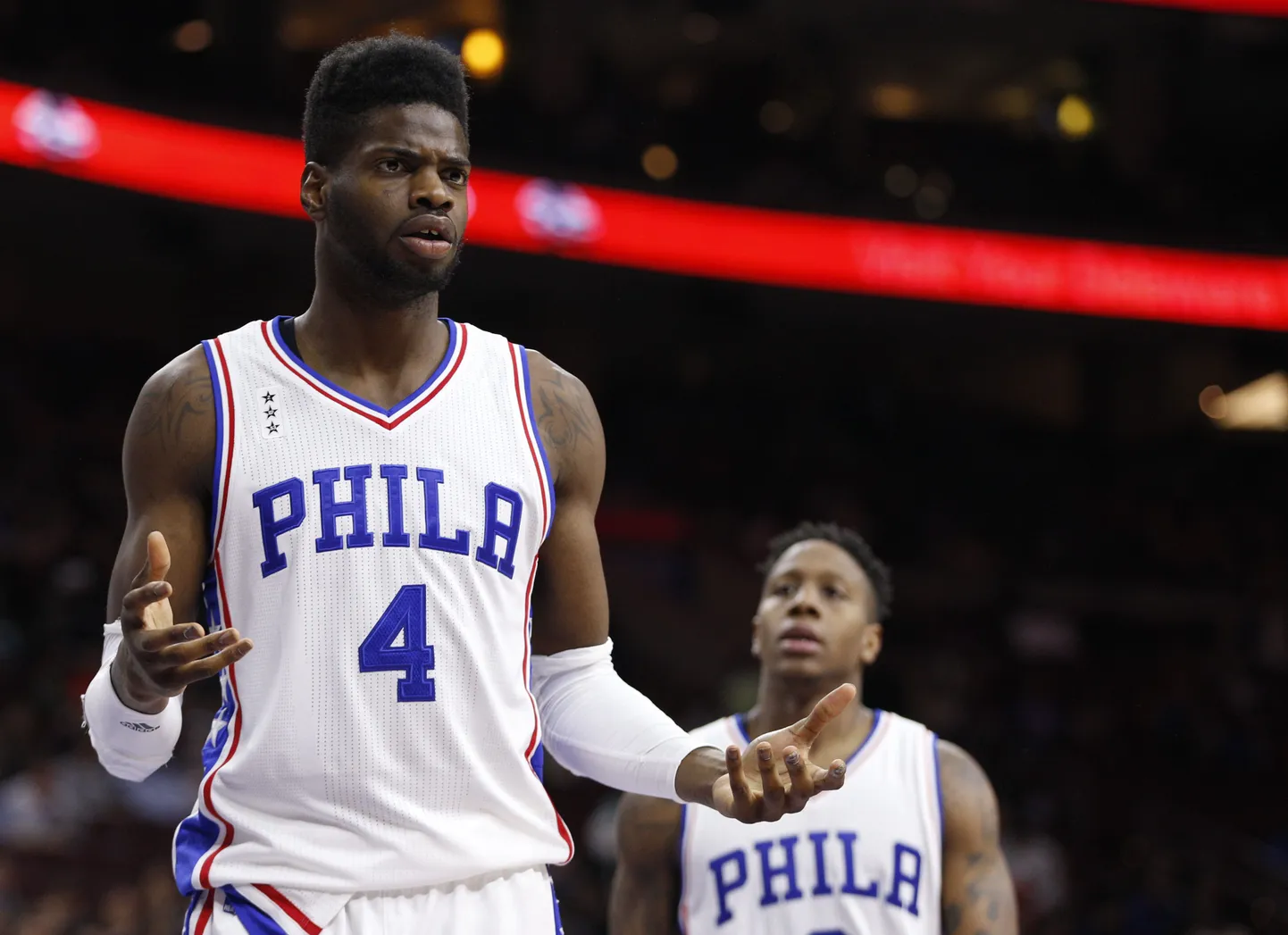 Nerlens Noeli näoilme võtab Philadelphia 76ersi tänavused tegemised ilmekalt kokku.
