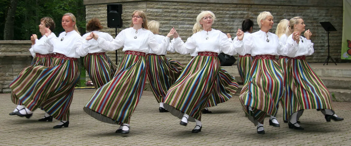 Йыхвиская группа народного танца "Gevi" также является одним из участников фестиваля фольклорного танца.