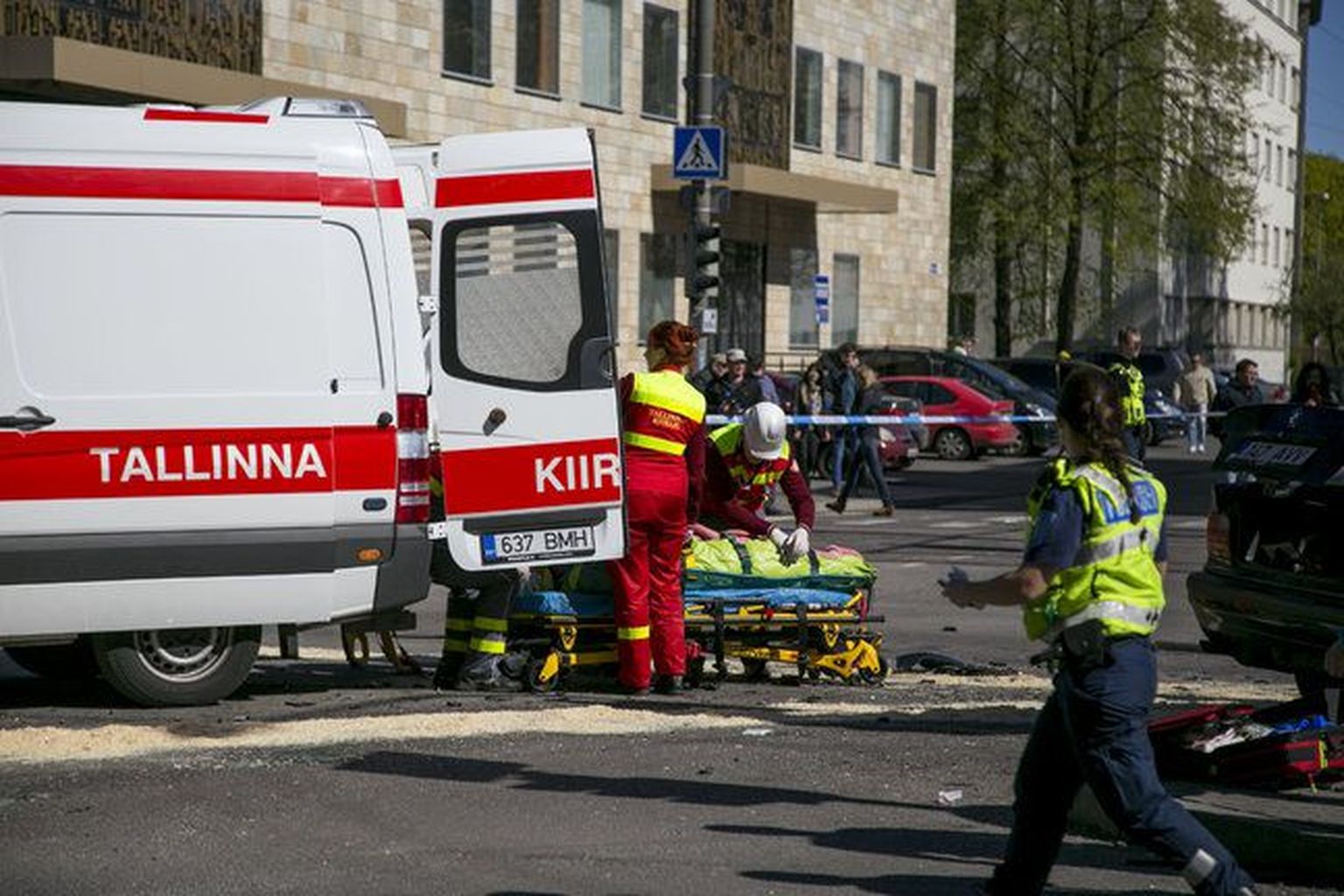 Ущерб от произошедшей в Таллинне крупной аварии компенсирует PZU Kindlustus.