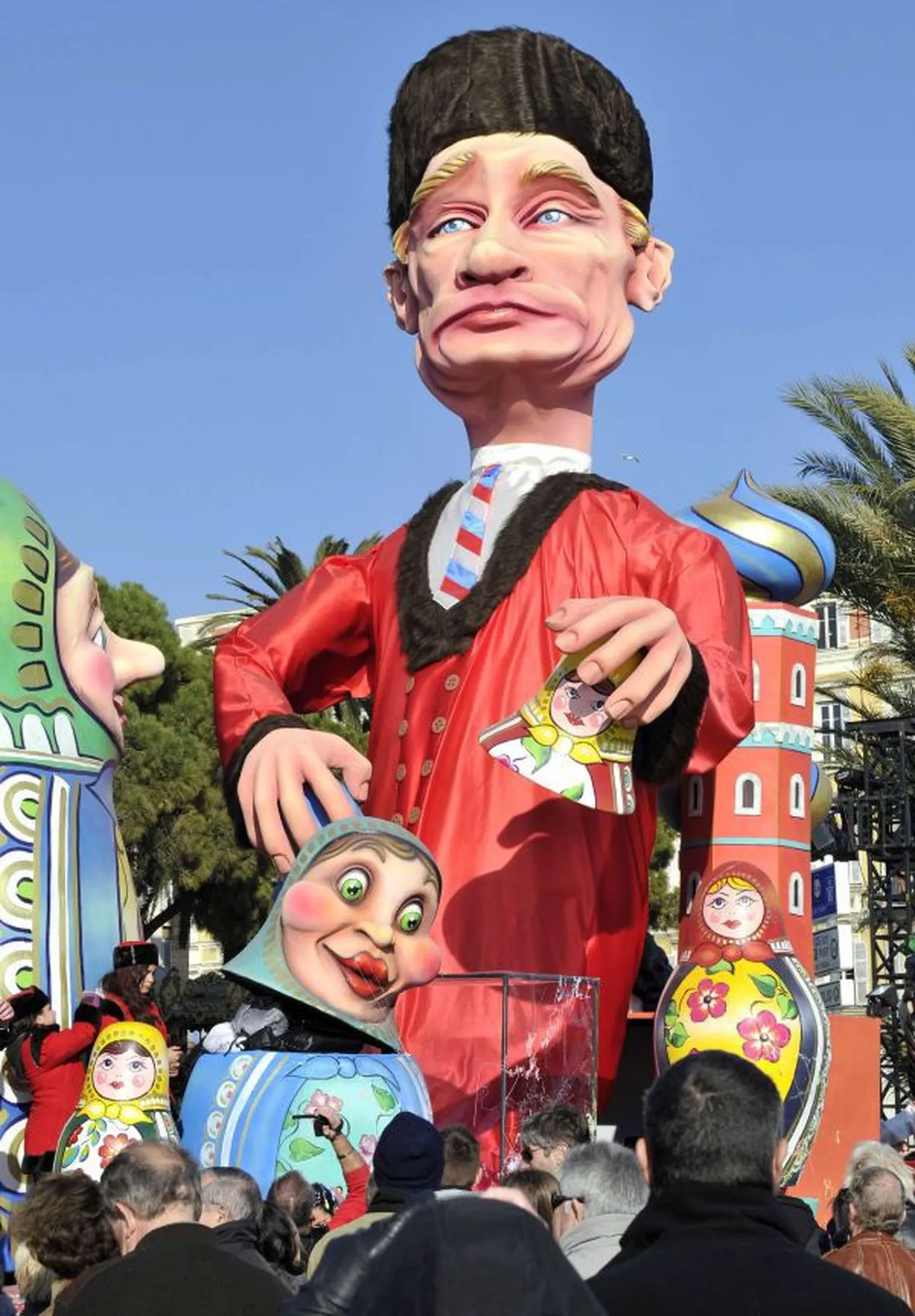 Vladimir Putinit kujutav nukk Nizzas aset leidval karnevalil 19. veebruaril.