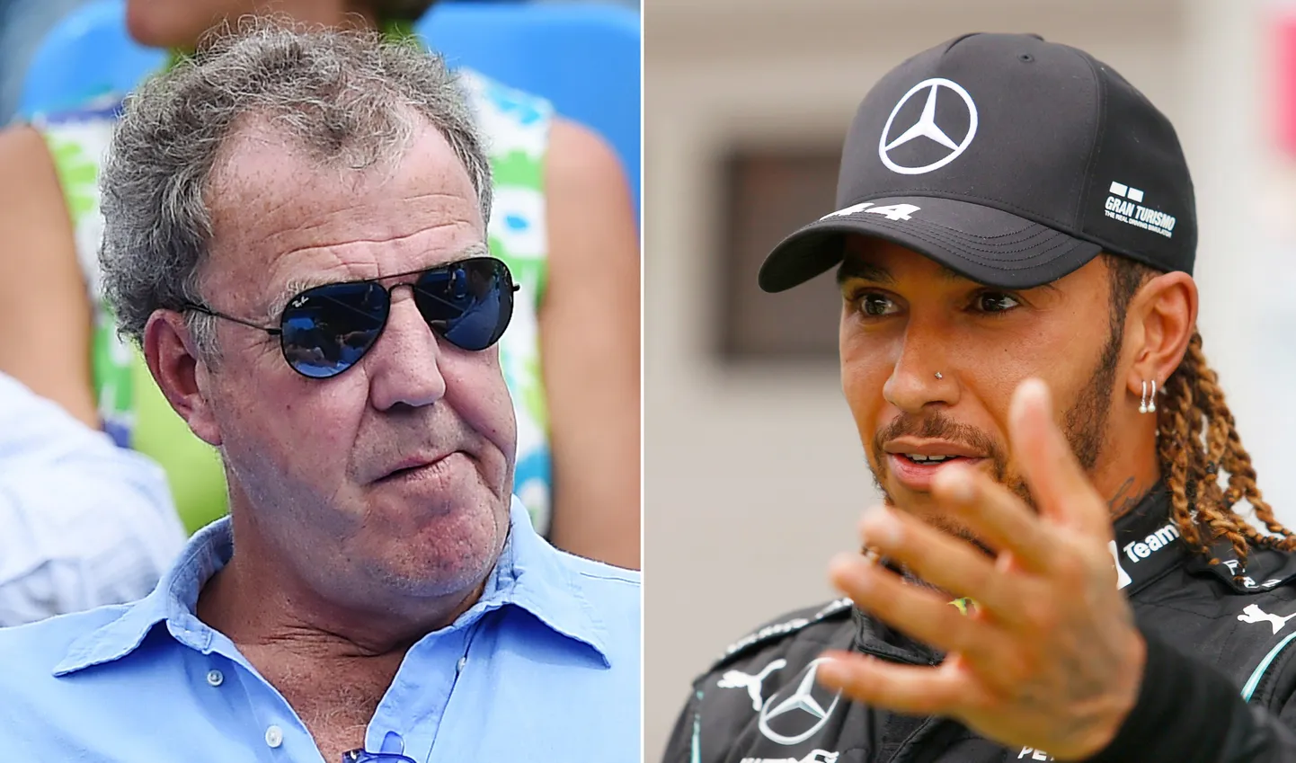 Džeremijs Klārksons un Lūiss Hamiltons