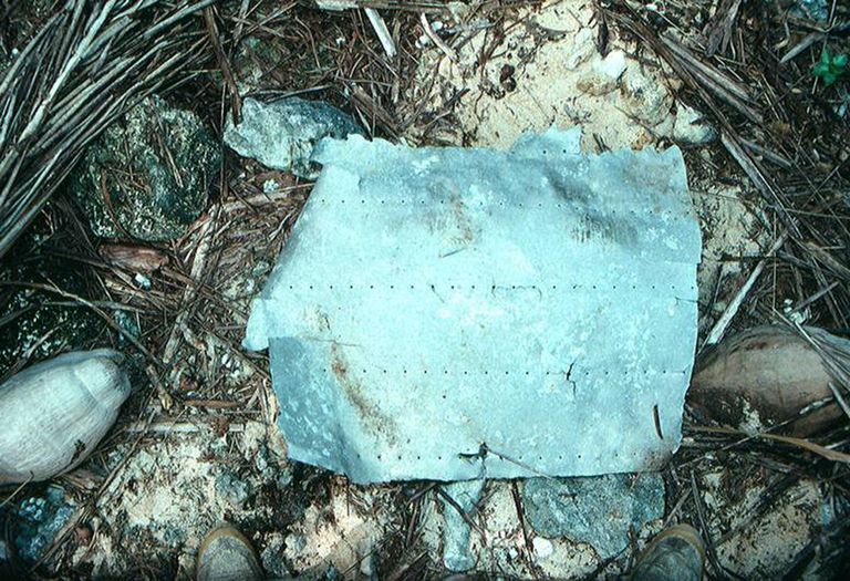 Nikumarorolt leitud metallitükk, mis võib pärineda Amelia Earharti lennukilt