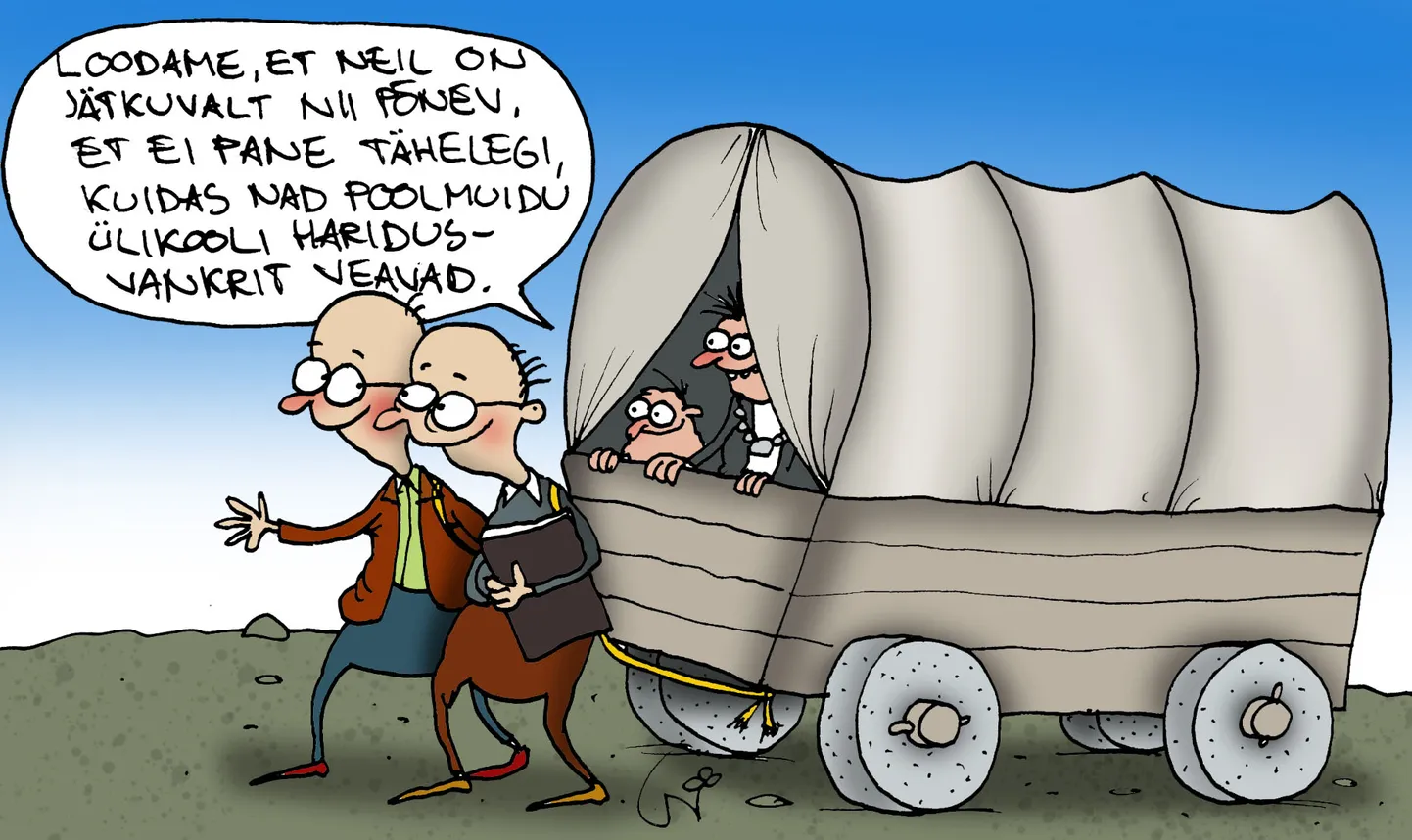 Urmas Nemvalts joonistab.