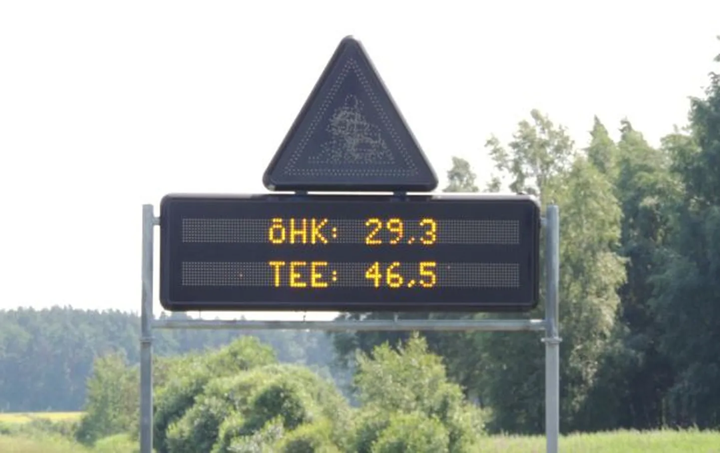 Muutuva teabega liiklusmärk