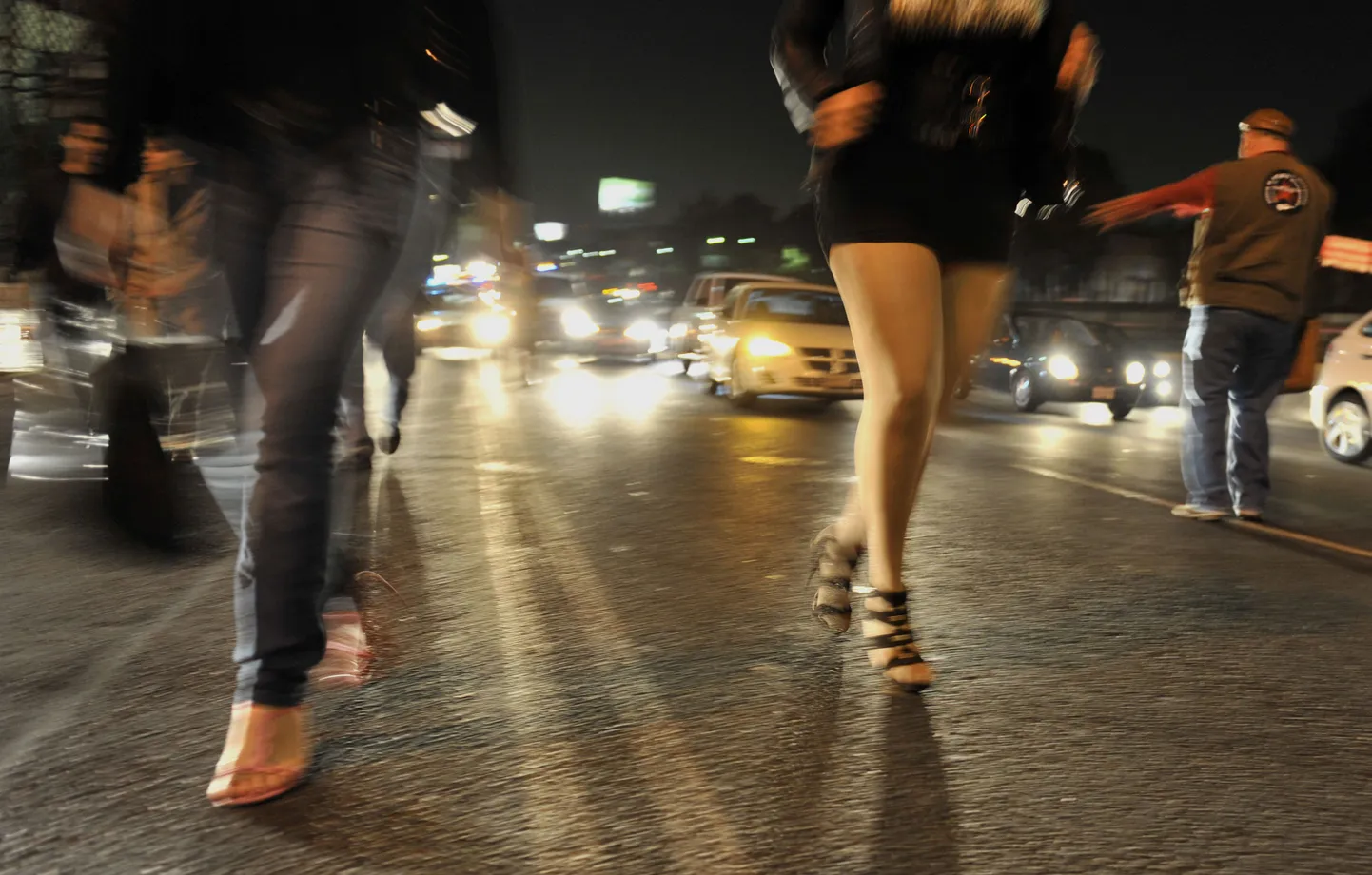 Prostituudid Mexico City tänaval.