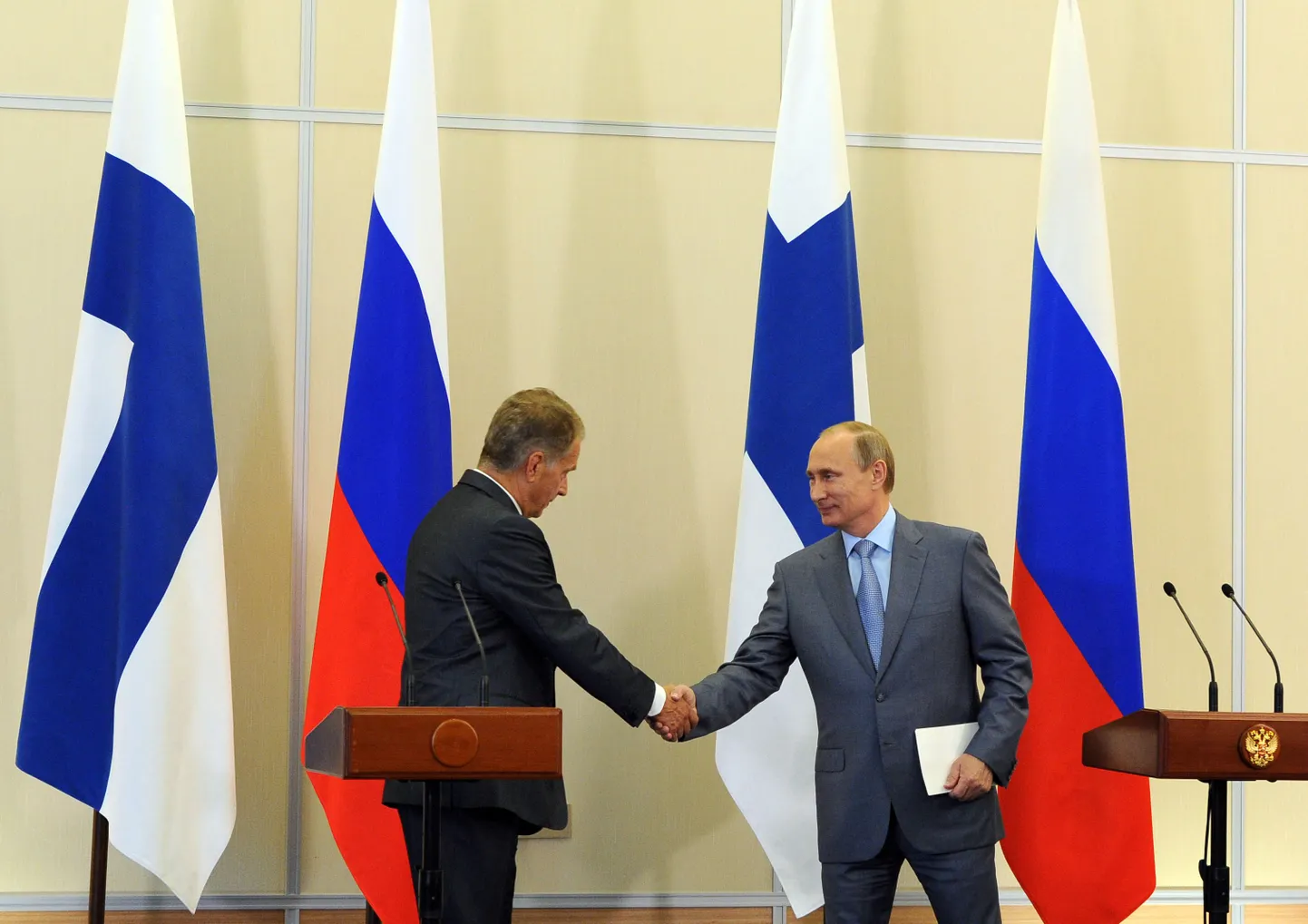 Soome president Sauli Niinistö ja Venemaa president Vladimir Putin
