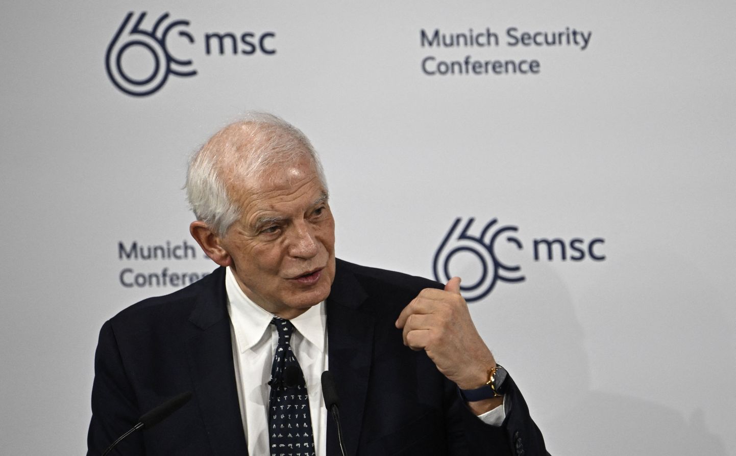 Euroopa välispoliitika juht Josep Borrell pühapäeval Müncheni julgeolekukonverentsil.