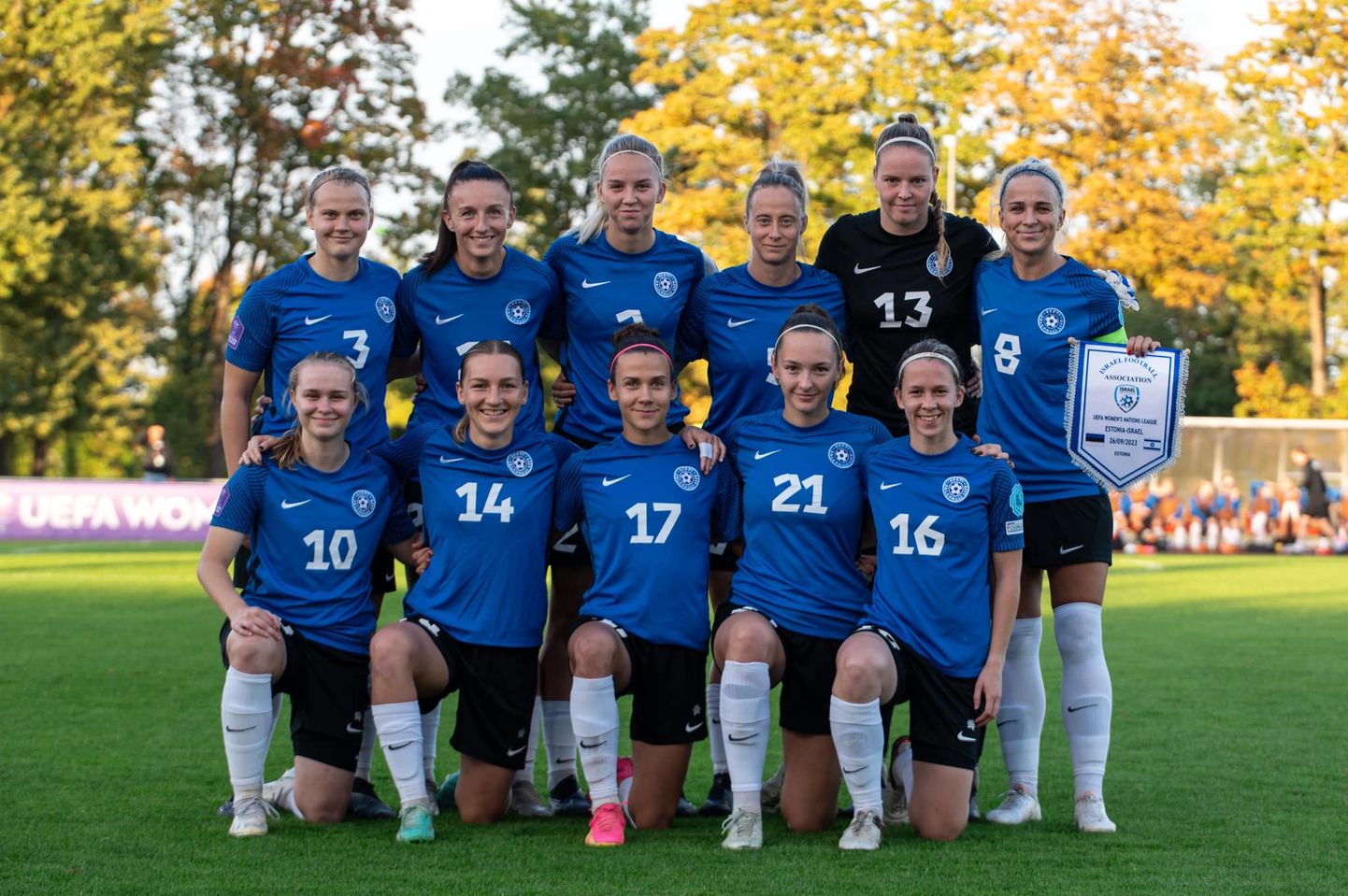 Eesti naiste jalgpallikoondis.