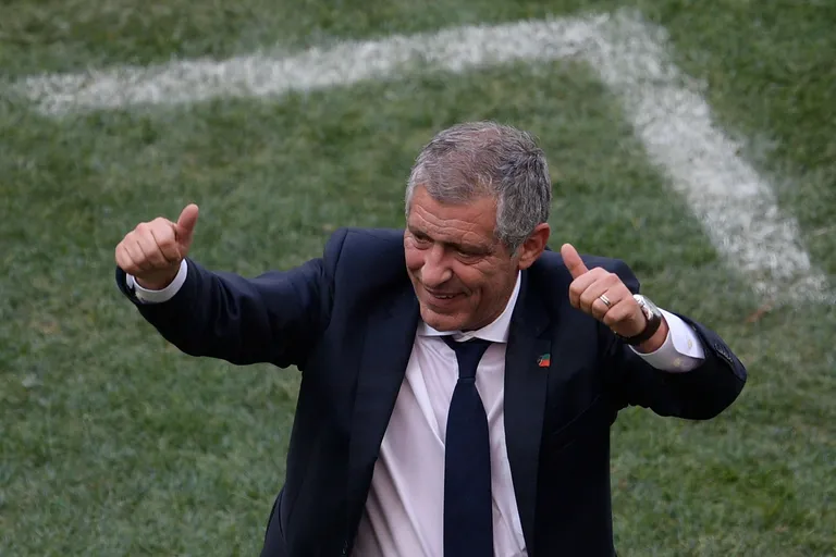 Portugali peatreener Fernando Santos.