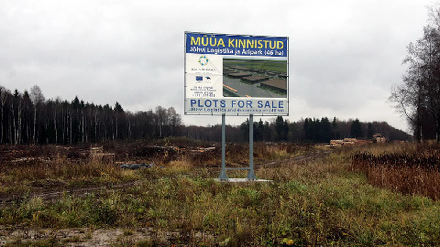 Jõhvi logistika- ja äripark saab järgmise suve lõpuks uue näo - kruntide juurde ehitatakse teed ning tuuakse kõik muud vajalikud kommunikatsioonid.