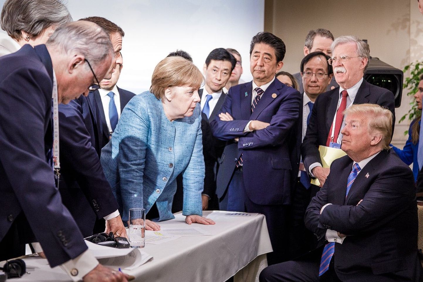 G7 tippkohtumisel kuulsaks saanud foto.