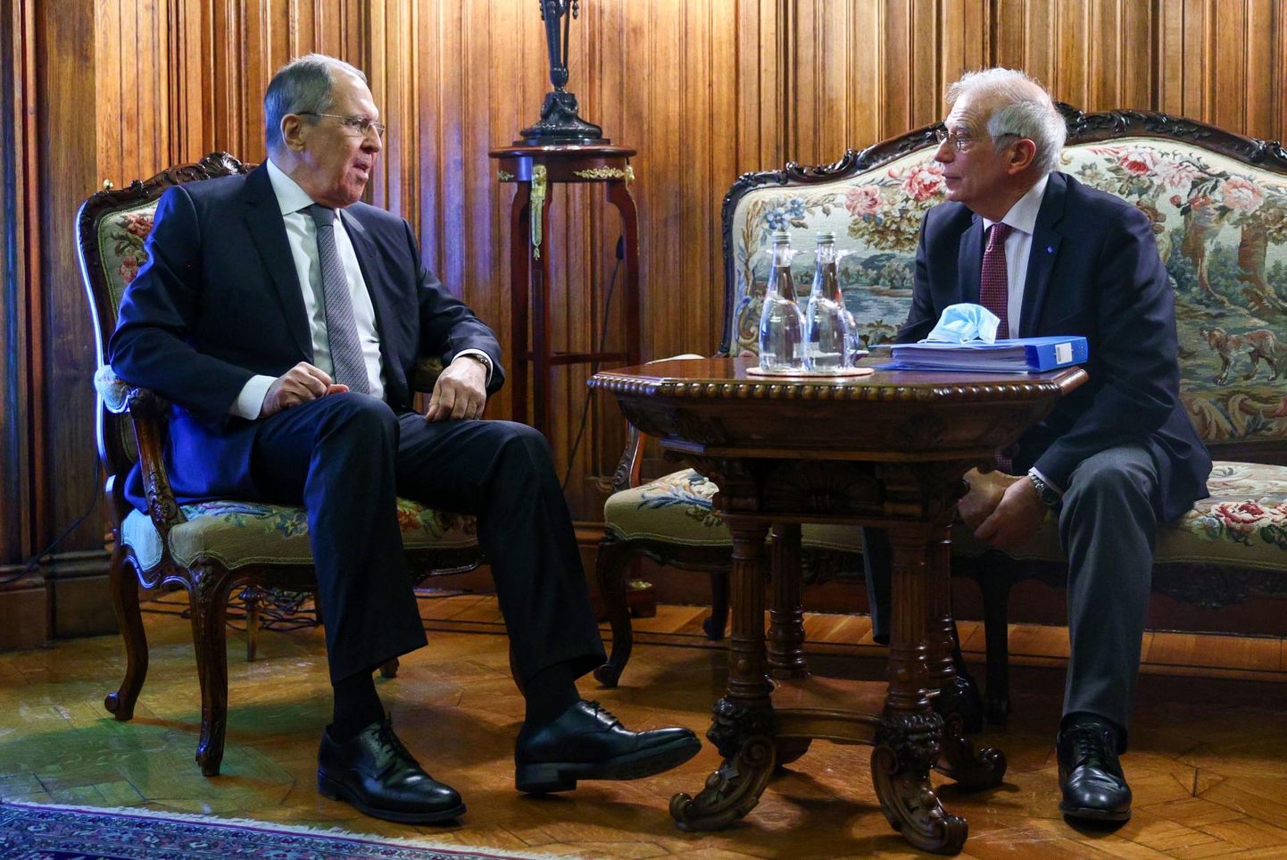 Vene välisminister Sergei Lavrov ja Euroopa Liidu kõrge välisesindaja Josep Borrell Moskvas.