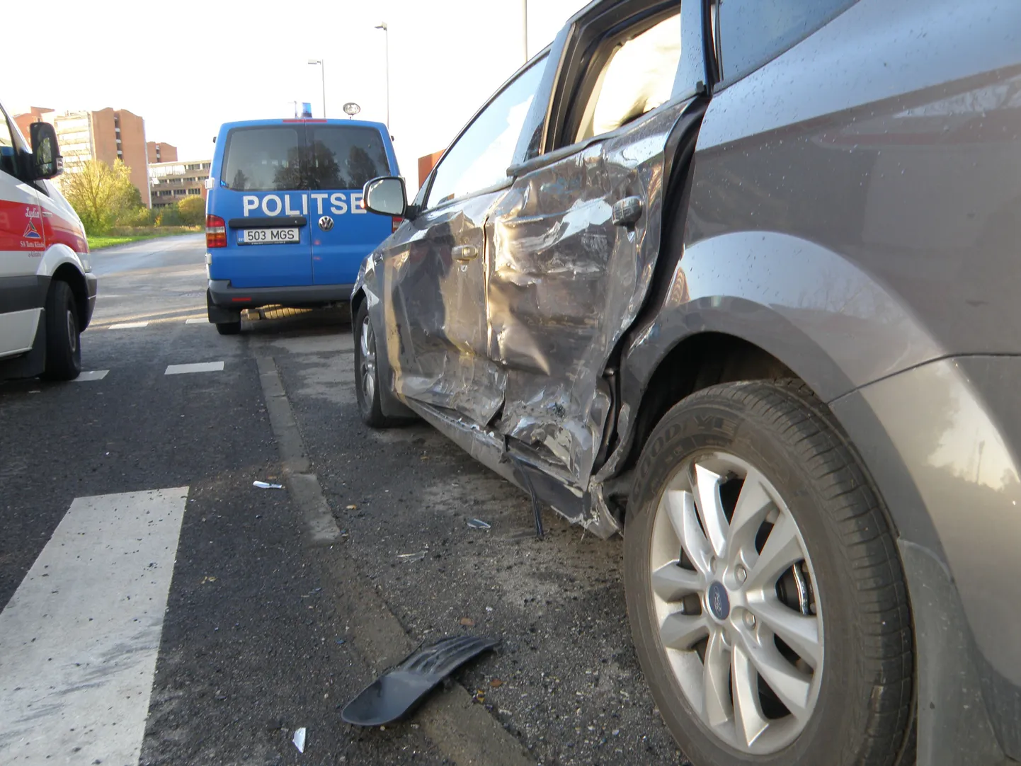 Ford Focus avariis.