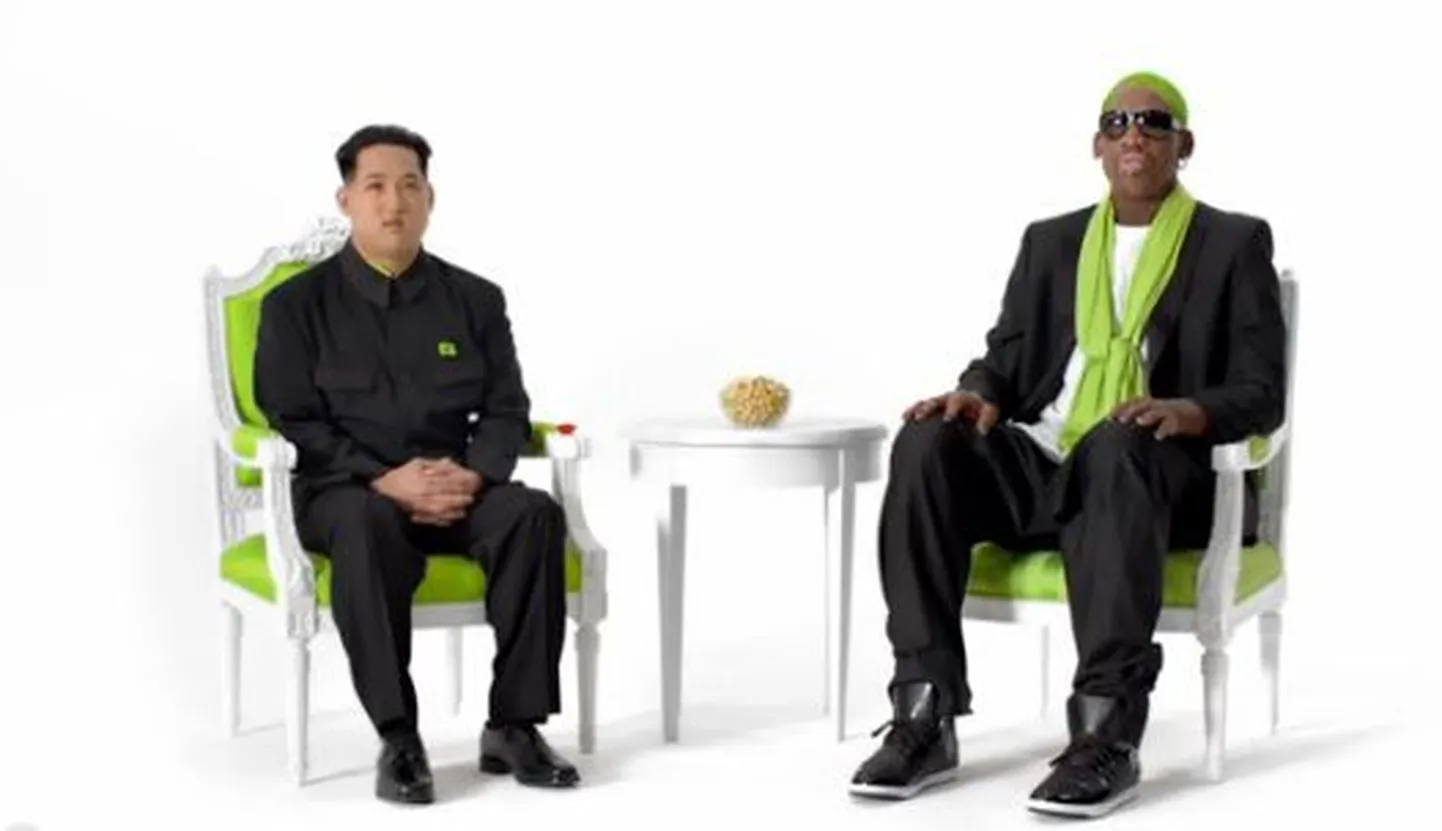 Kim Jong-un ja Dennis Rodman.