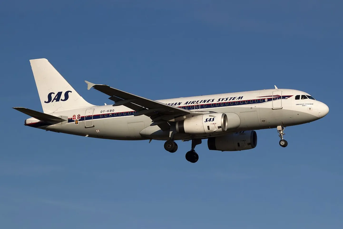 SASi retrovärvikuues Airbus 319 aastal 2016.