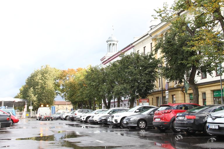 Чтобы упорядочить парковку на Петровской площади, городские власти сделают её платной.