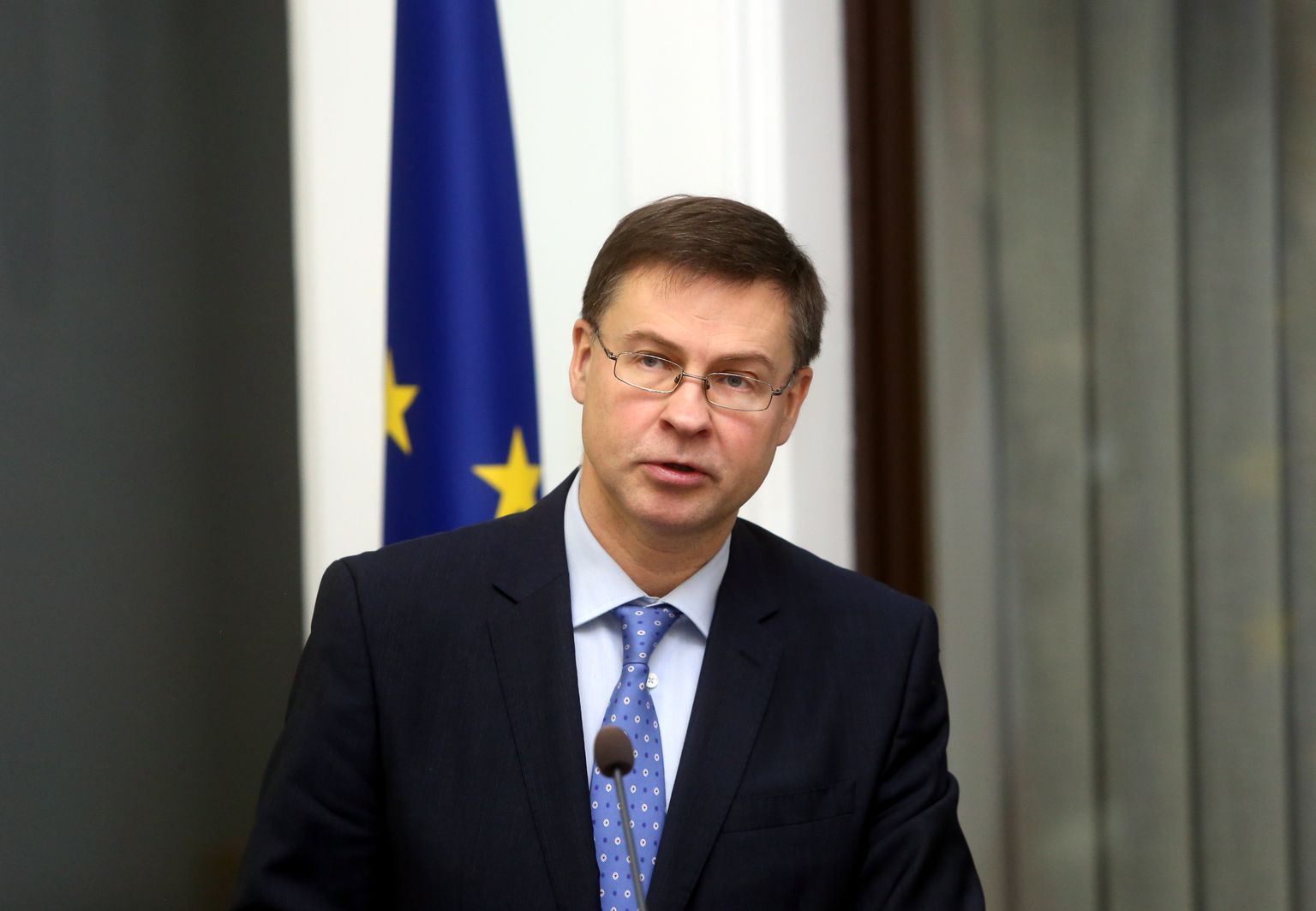 Вице-президент Европейской комиссии Валдис Домбровскис.