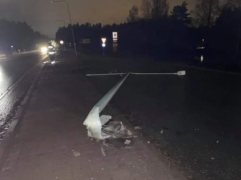 Autojuht sõitis kitsega kokkupõrke vältimiseks vastu posti.