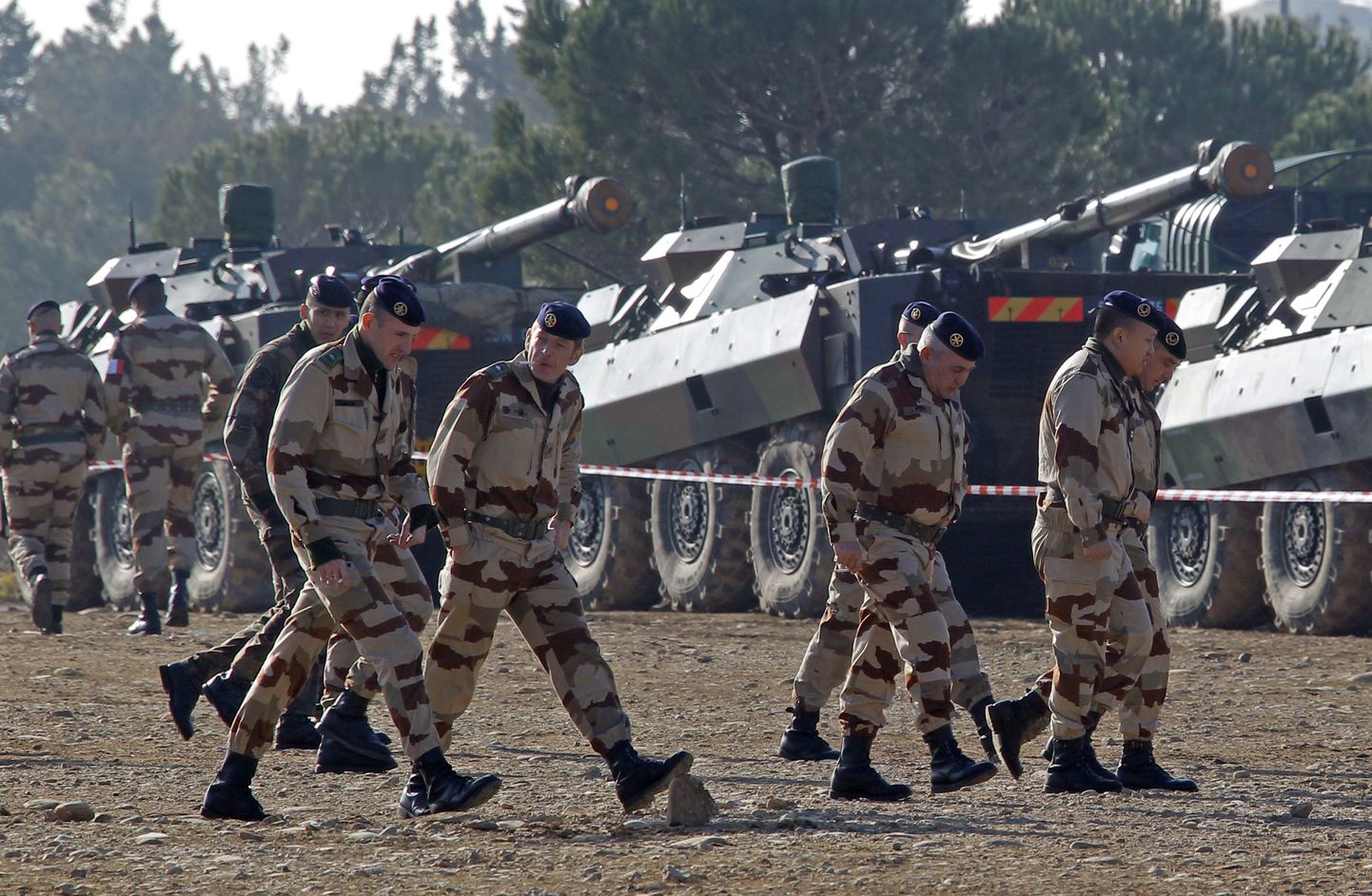 Malisse saadetavad Prantsuse sõdurid Miramasi sõjaväebaasis Lõuna-Prantsusmaal.