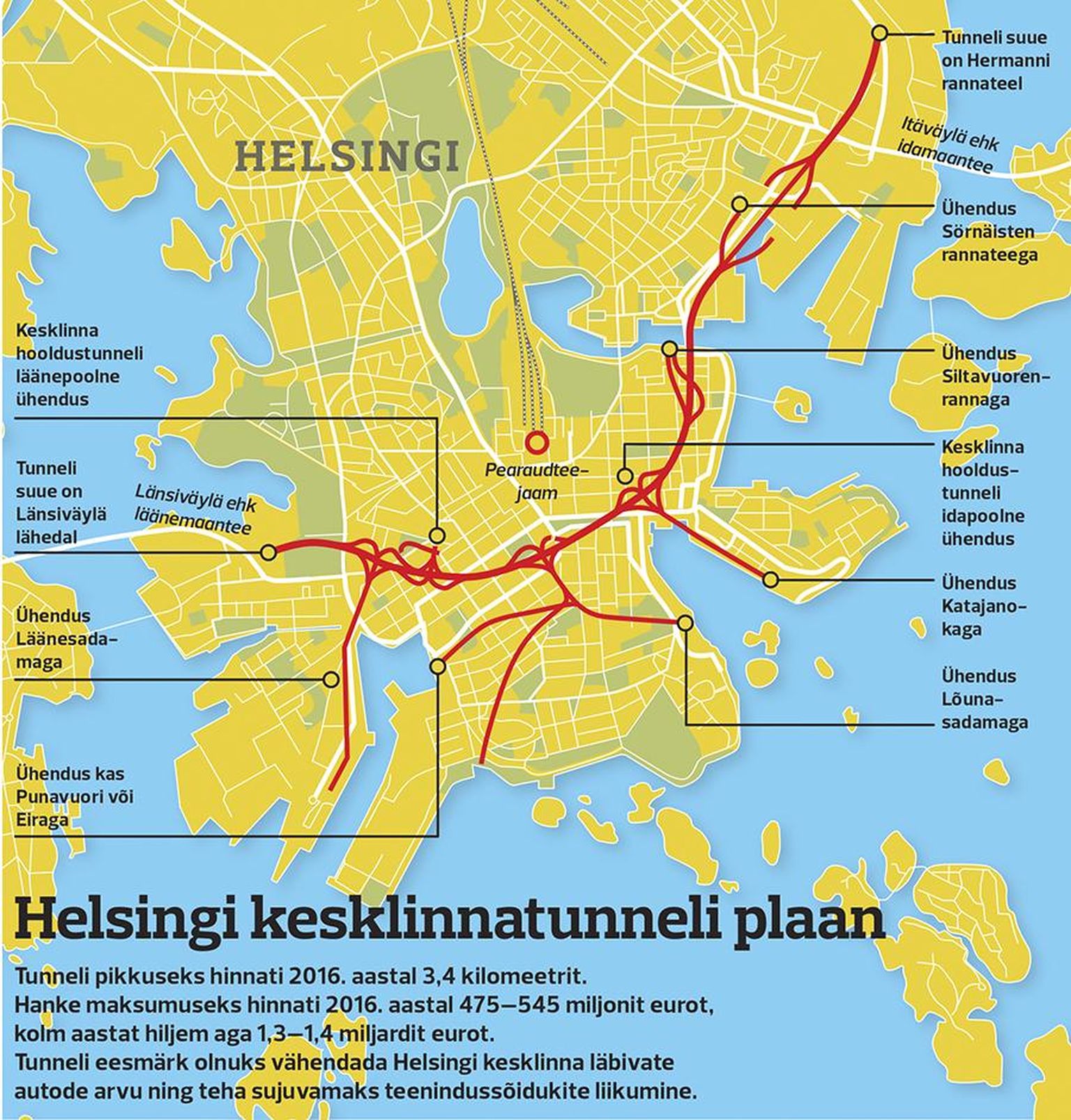 Helsingi kesklinnatunnel FOTO: Pm