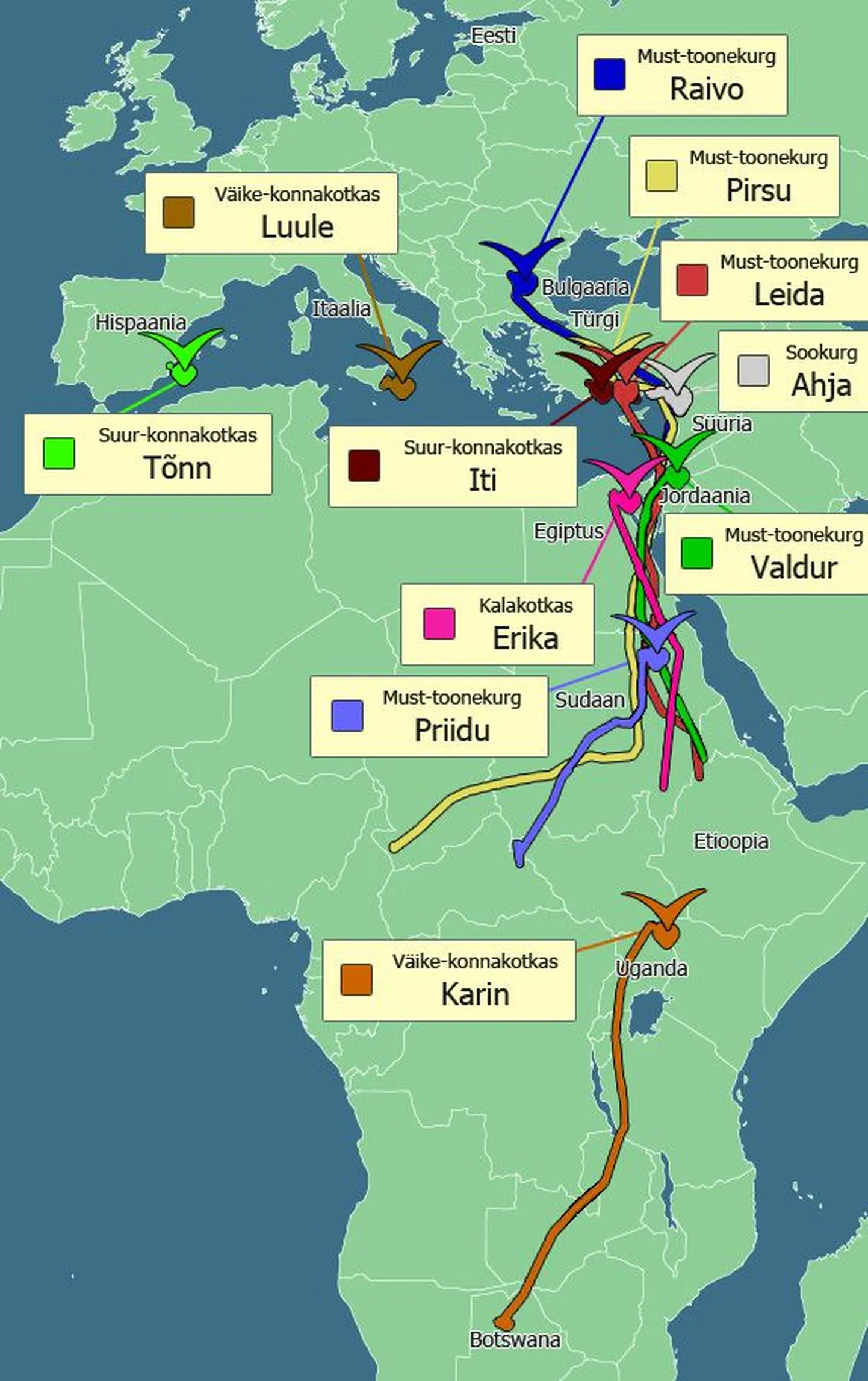 Koduteel Eesti rändlinnud saabuvad aprillis