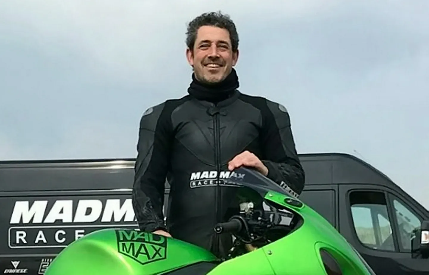 FILE PHOTO  Zef Eisenberg pictured in 2019. See SWNS story SWLEdeath; A millionaire fitness firm founder was killed attempting a British land speed record has been names as Zef Eisenberg. Mr Eisenberg ran the Madmax Race Team, which attempts speed records with motorbikes and cars.