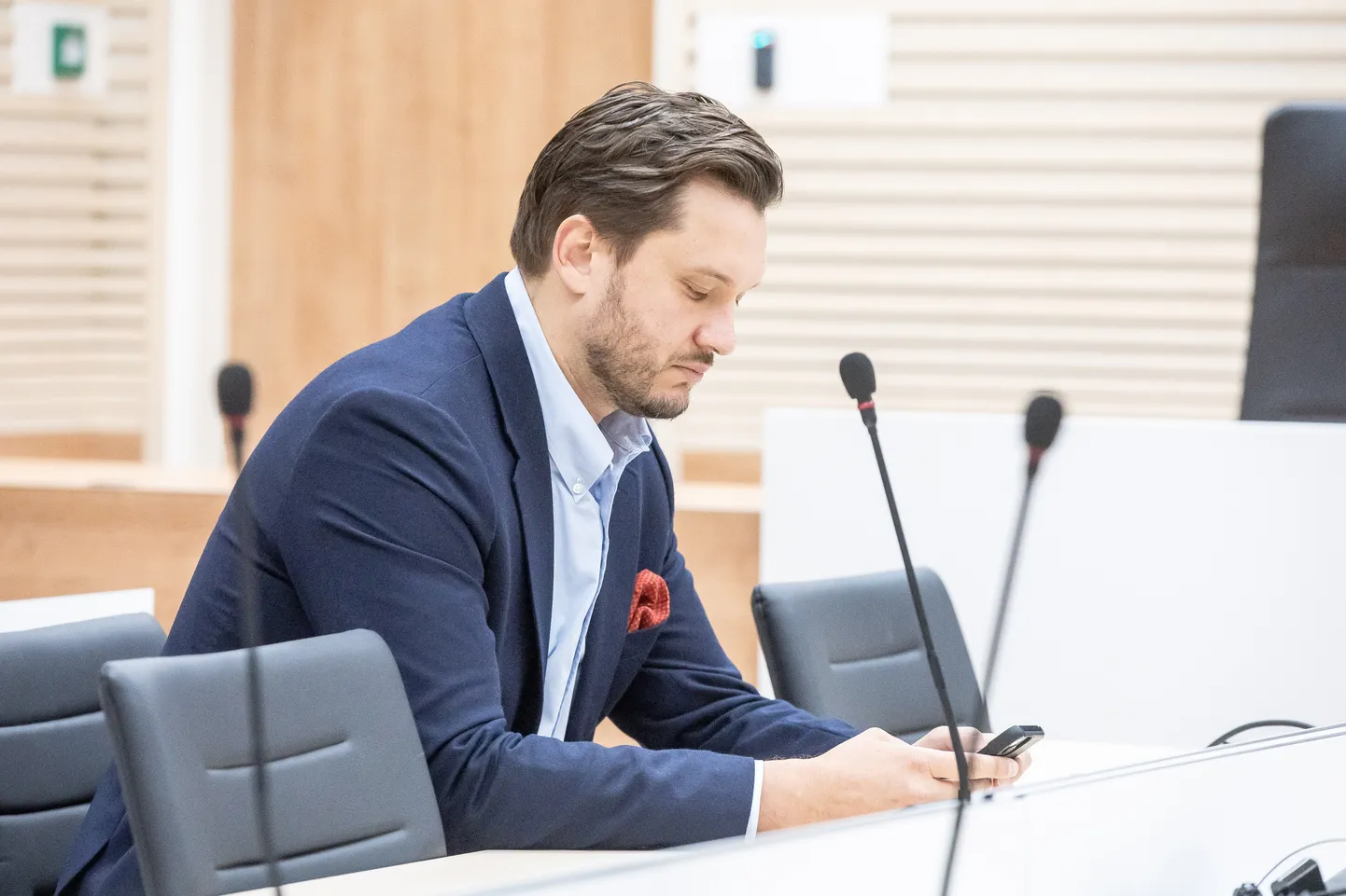 23.09.2024 Tallinn Kert Kingo kohtuotsuse väljakuulutamine. Riigiprokurör Vahur Verte. Foto: Sander Ilvest, Postimees