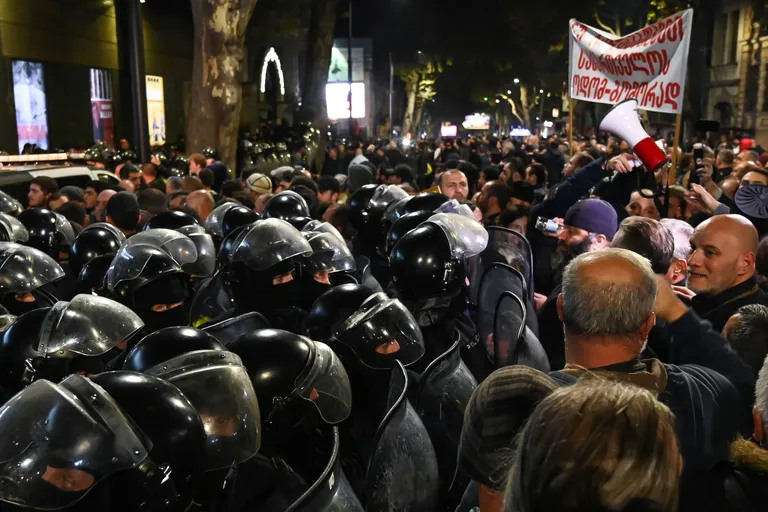 Протесты в Грузии.