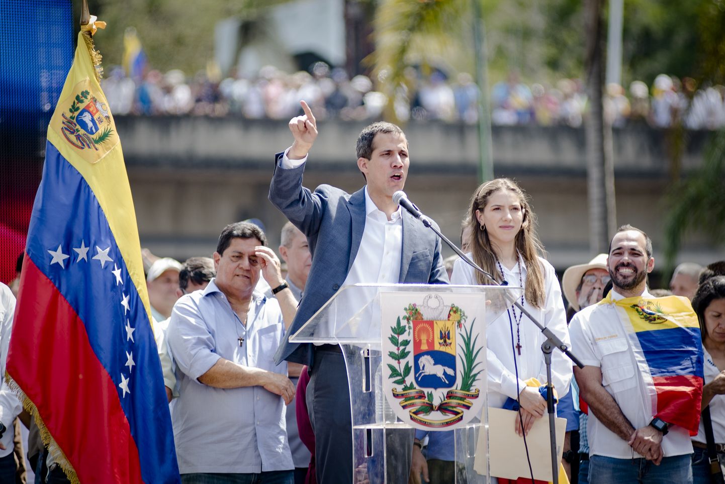 End Venezuela presidendi kohusetäitjaks kuulutanud Juan Guaidó.