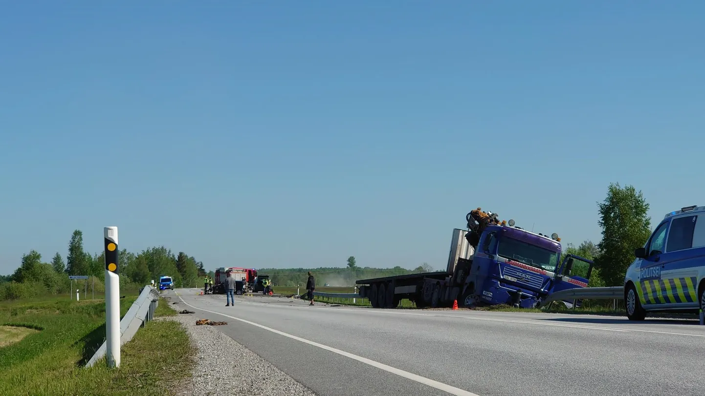 Eile hommikul sattus Via Baltical õnnetusse neli autot.