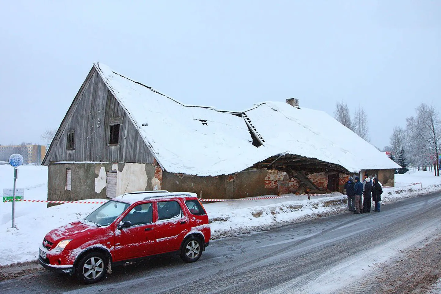 Ramsi veski katus varises kokku.