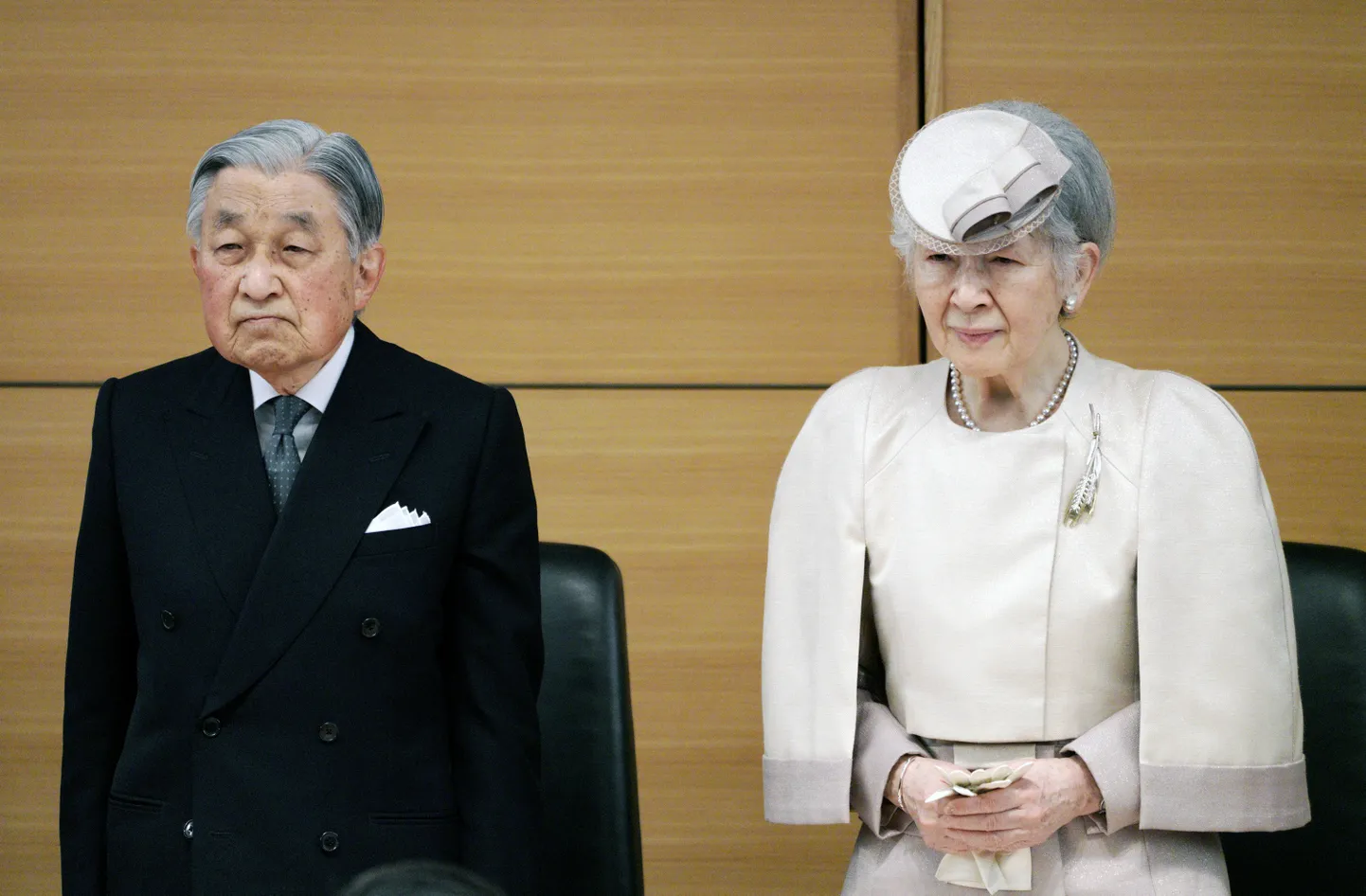 Jaapani keiser Akihito ja keisrinna Michiko.