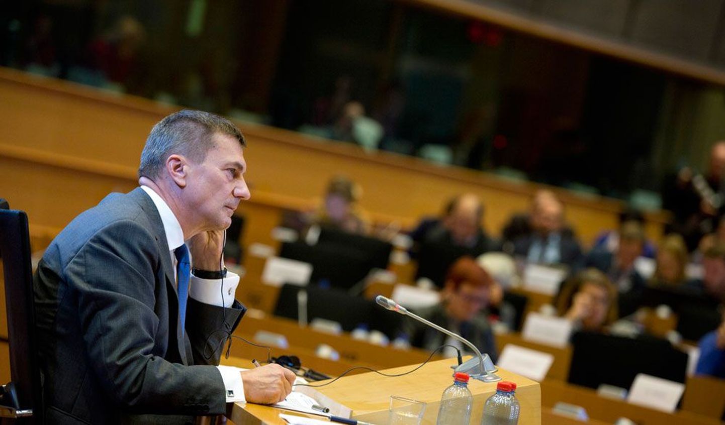 Andrus Ansip volinikukandidaadina Euroopa Parlamendis.