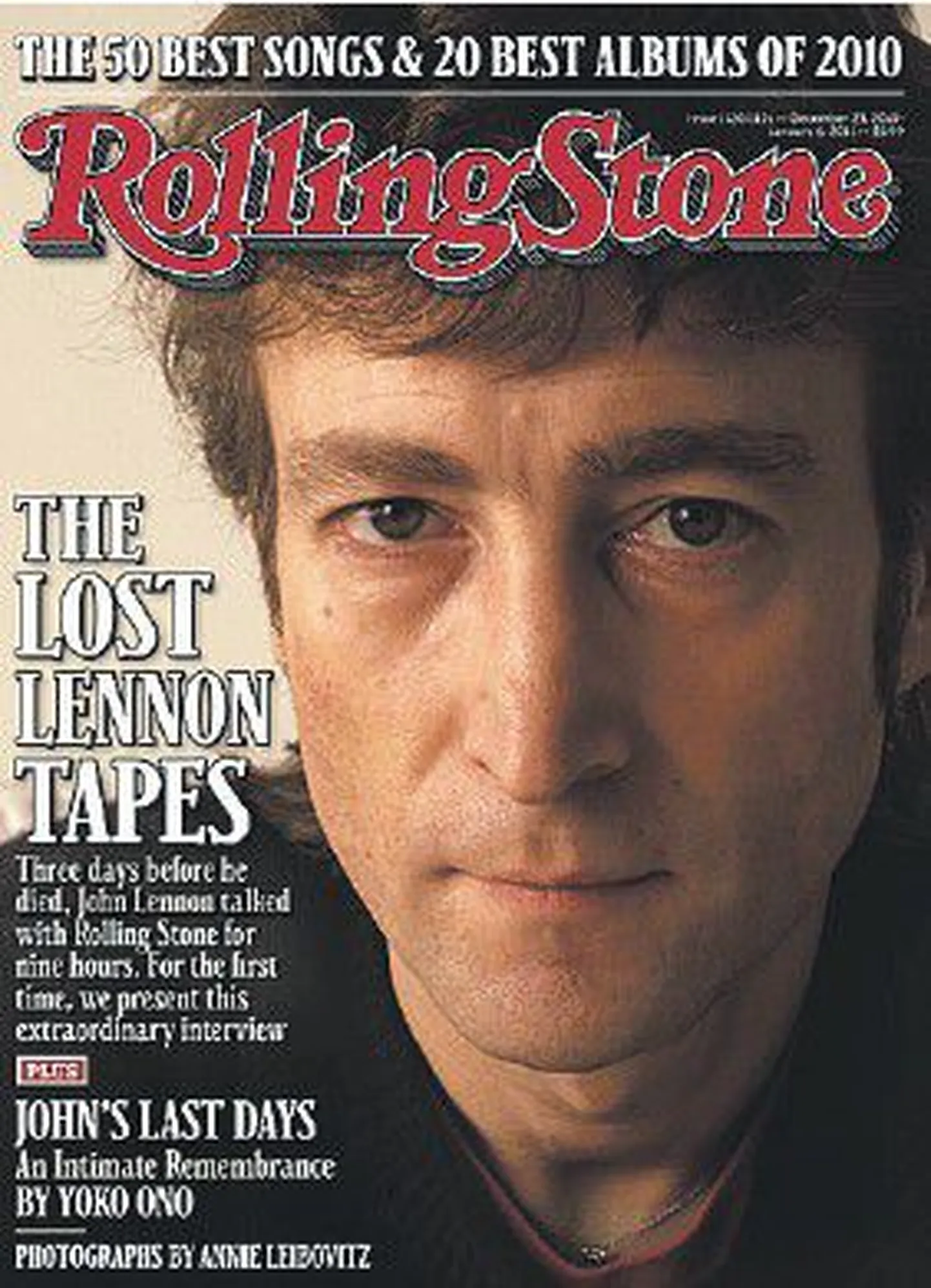 По случаю 30-летней годовщины смерти Джона Леннона журнал Rolling Stone опубликовал последнее интервью с музыкантом, которое было сделано за три дня до его убийства — 5 декабря 1980 года.