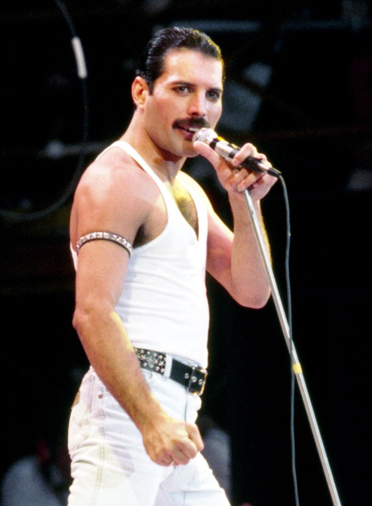 Ansambli Queen solist Freddie Mercury 1985. aastal.