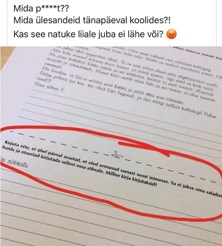 Ruila koolis ülesanne