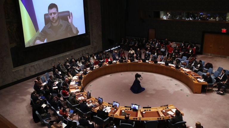 Выступление Владимира Зеленского на заседании Совбеза ООН