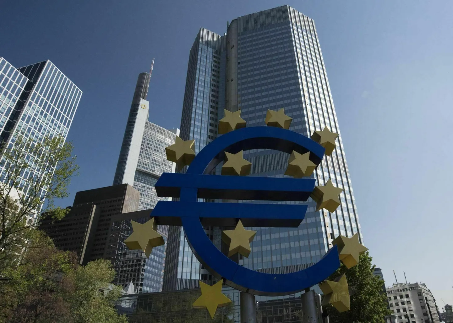 Euroopa Keskpanga peakorter Eurotower Frankfurdis.