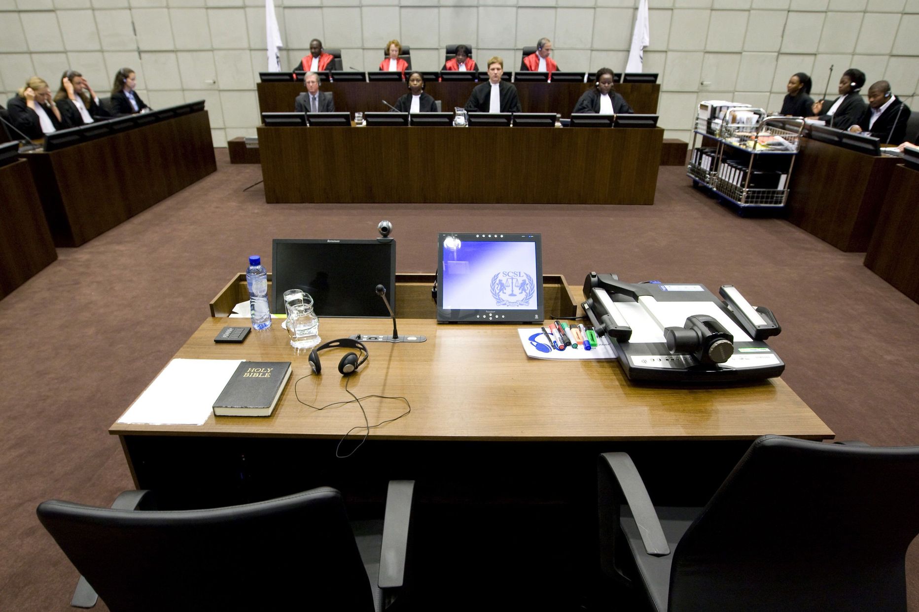 Один из залов Гаагского суда. Фото иллюстративное.