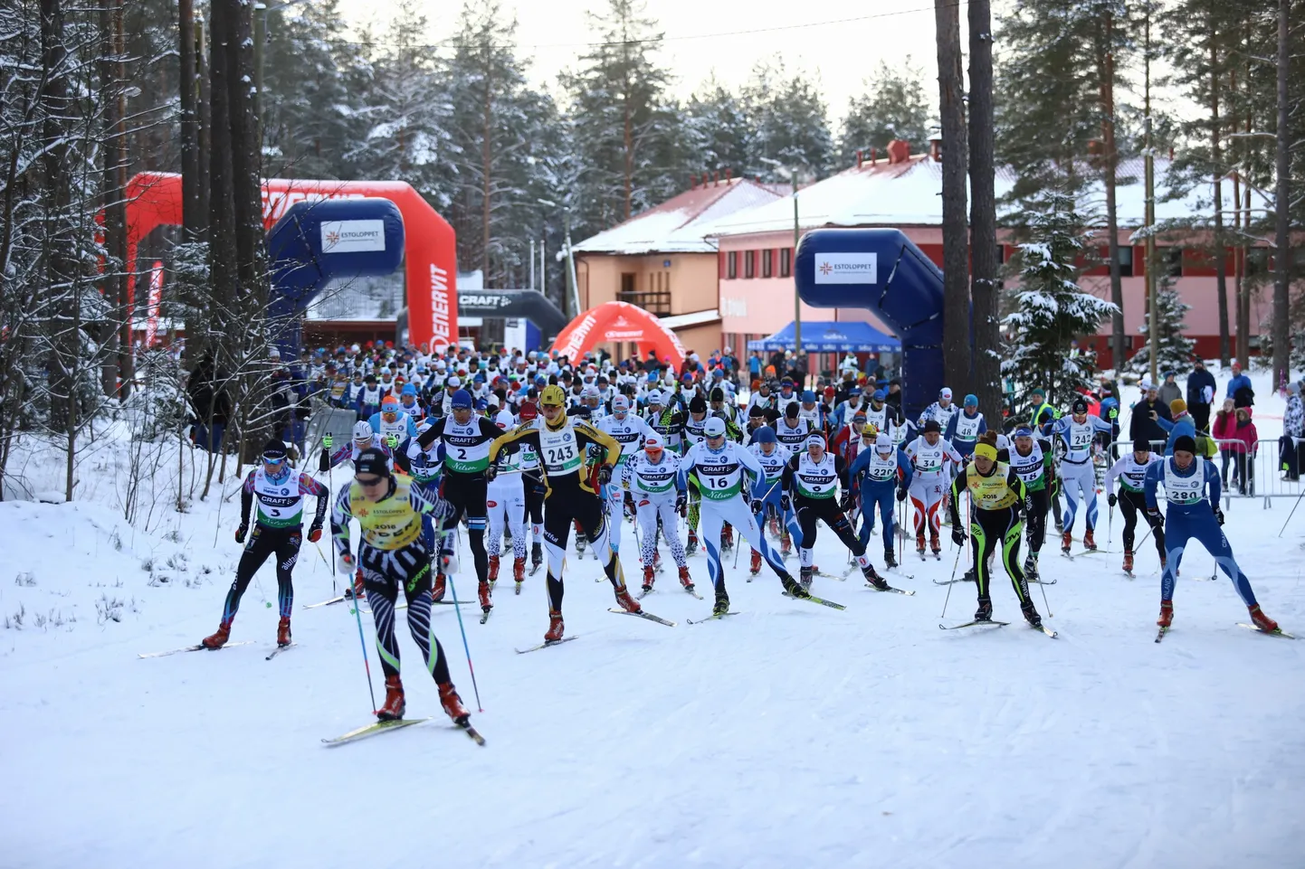 20. Tamsalu-Neeruti suusamaratoni start.