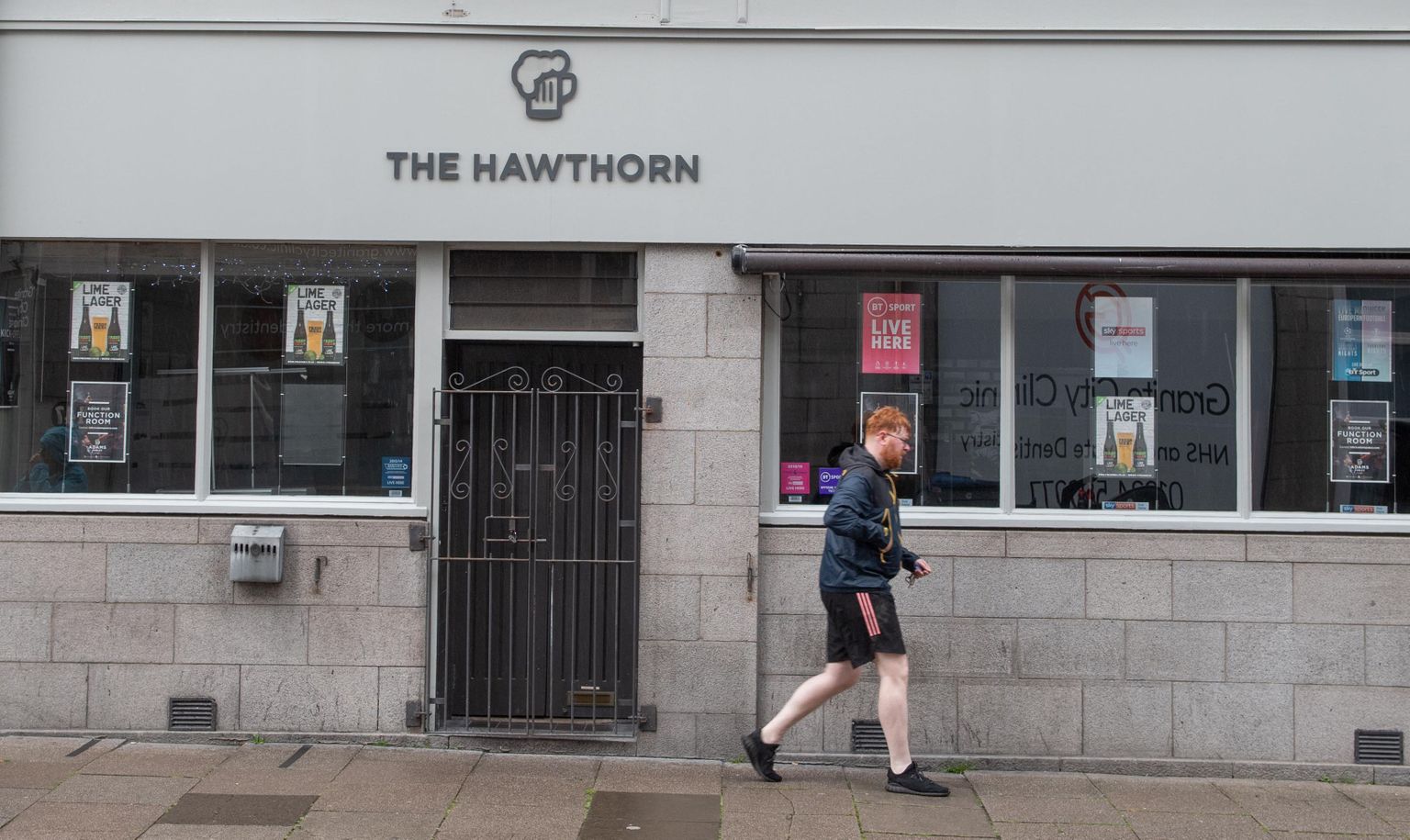 Hawthorni pubi Aberdeenis. Sealt sai alguse uus koroonapuhang.