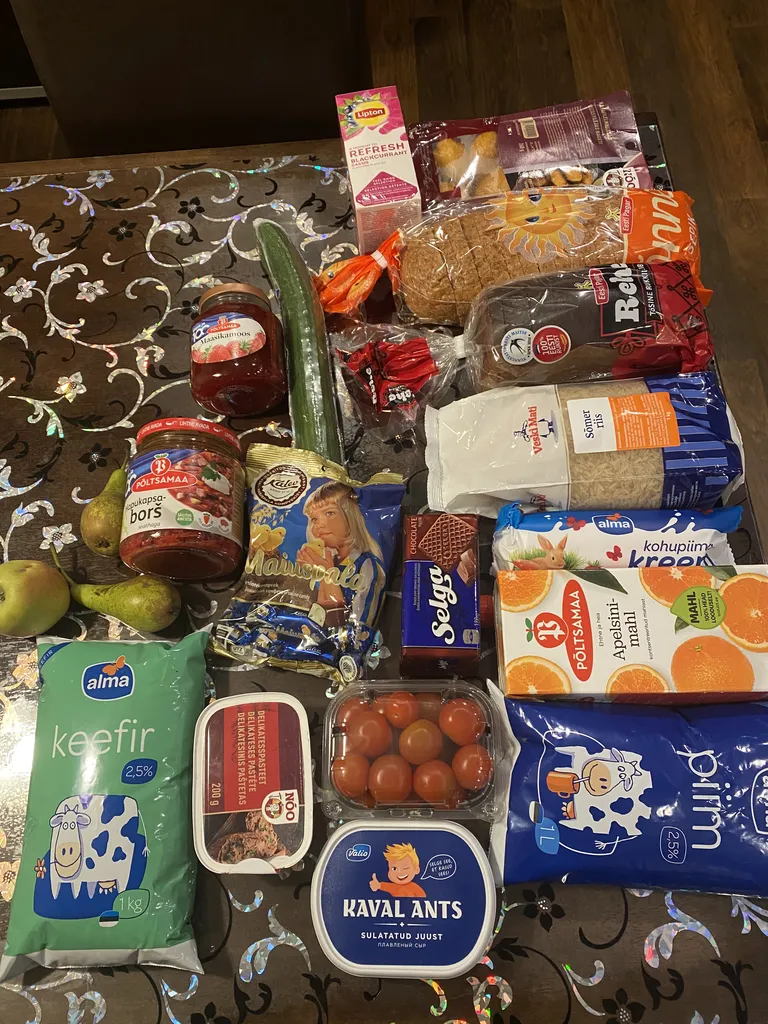 Продуктовый пакет основной школы Лагеди, Харьюский уезд.